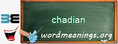 WordMeaning blackboard for chadian